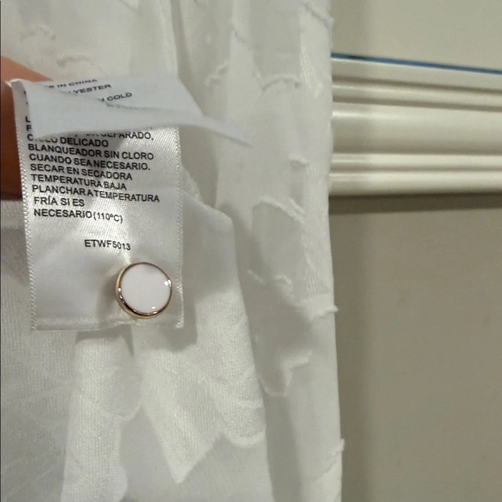 NWOT Ellen Tracy White Floral Men's Shirt - Picture 7 of 8